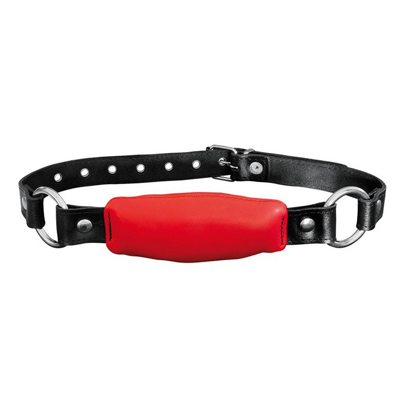 Kiotos Baillon en cuir Silence Stick Rouge